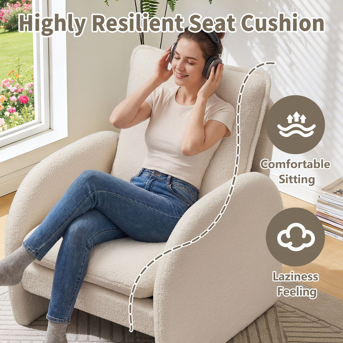 Modern Sherpa Accent Chair - Storehouse Essentials