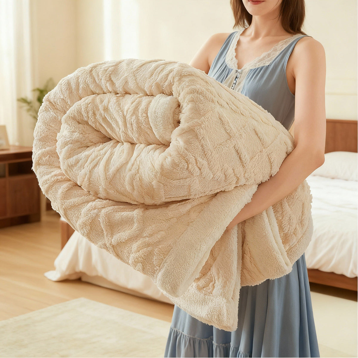 Luxury Plush Flannel Throw Blanket - Storehouse Essentials