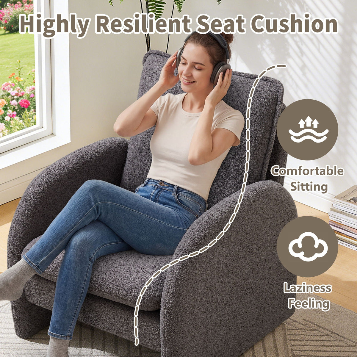 Modern Sherpa Accent Chair - Storehouse Essentials