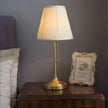 Modern bedside lamp with warm LED light