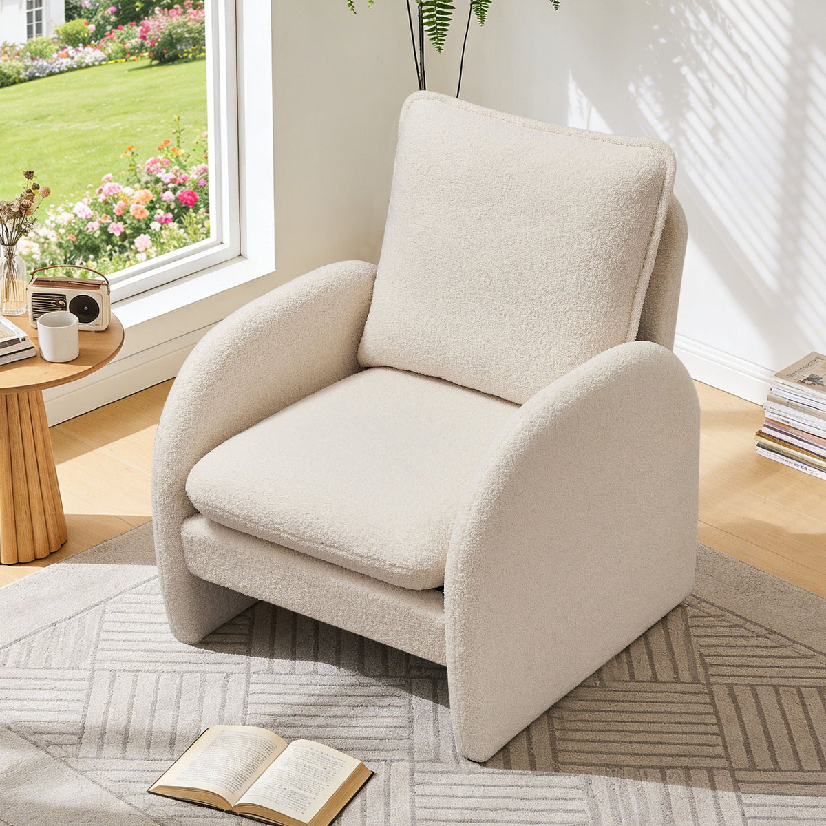 Modern Sherpa Accent Chair - Storehouse Essentials