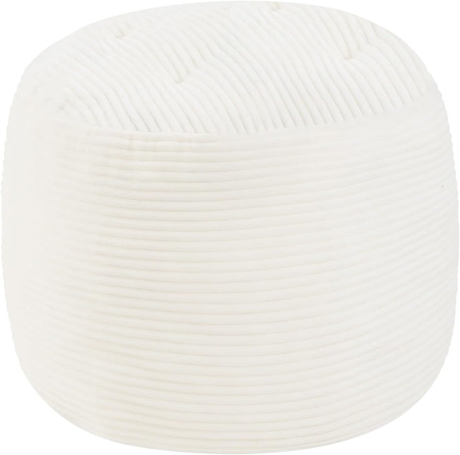 Round Plush Pouf Ottoman, 20