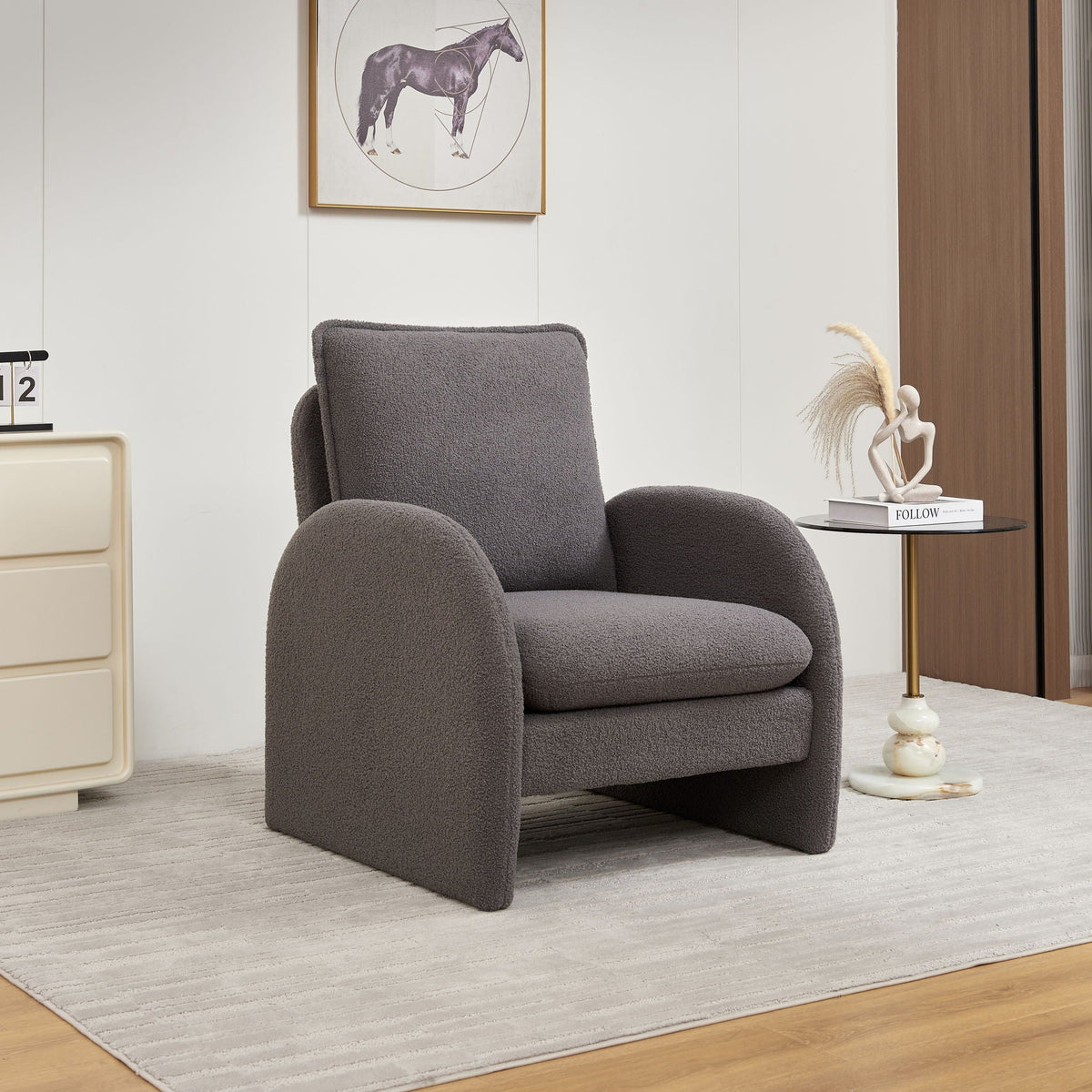Modern Sherpa Accent Chair - Storehouse Essentials
