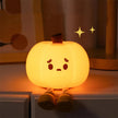 Home Decor Halloween Pumpkin Night Light Cute Soft Silicone Lamp Touch Dimmable Rechargeable Bedside Decor Light Kids Gifts Halloween Decorations - Storehouse Essentials