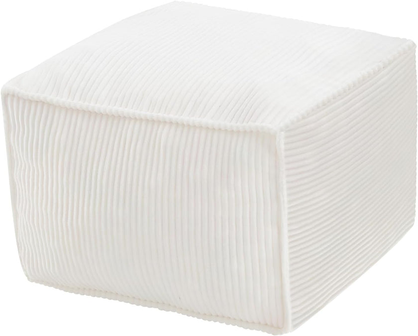 Round Plush Pouf Ottoman, 20