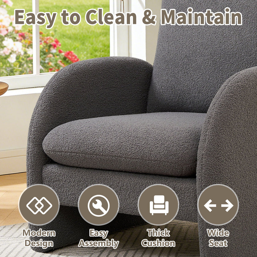 Modern Sherpa Accent Chair - Storehouse Essentials