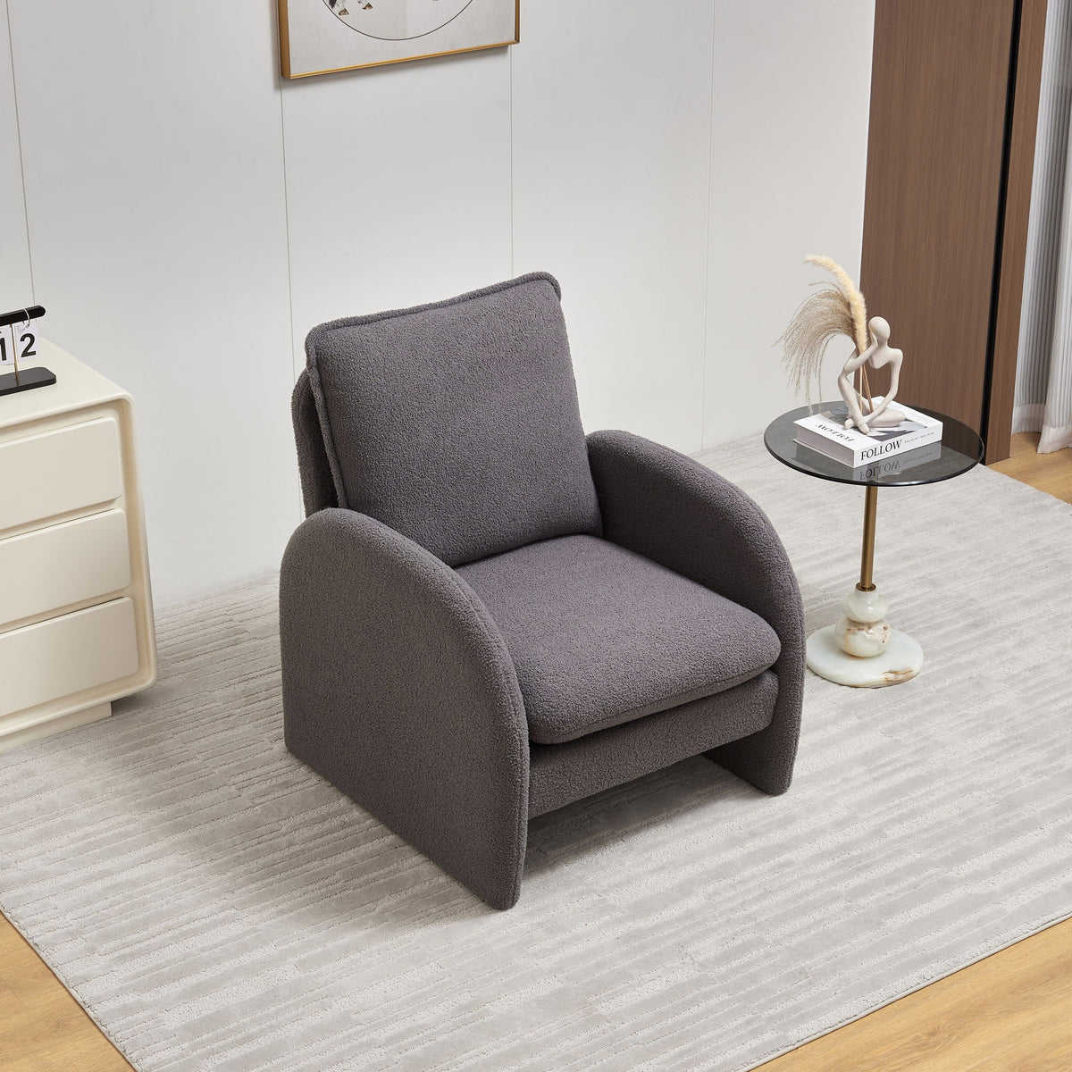 Modern Sherpa Accent Chair - Storehouse Essentials