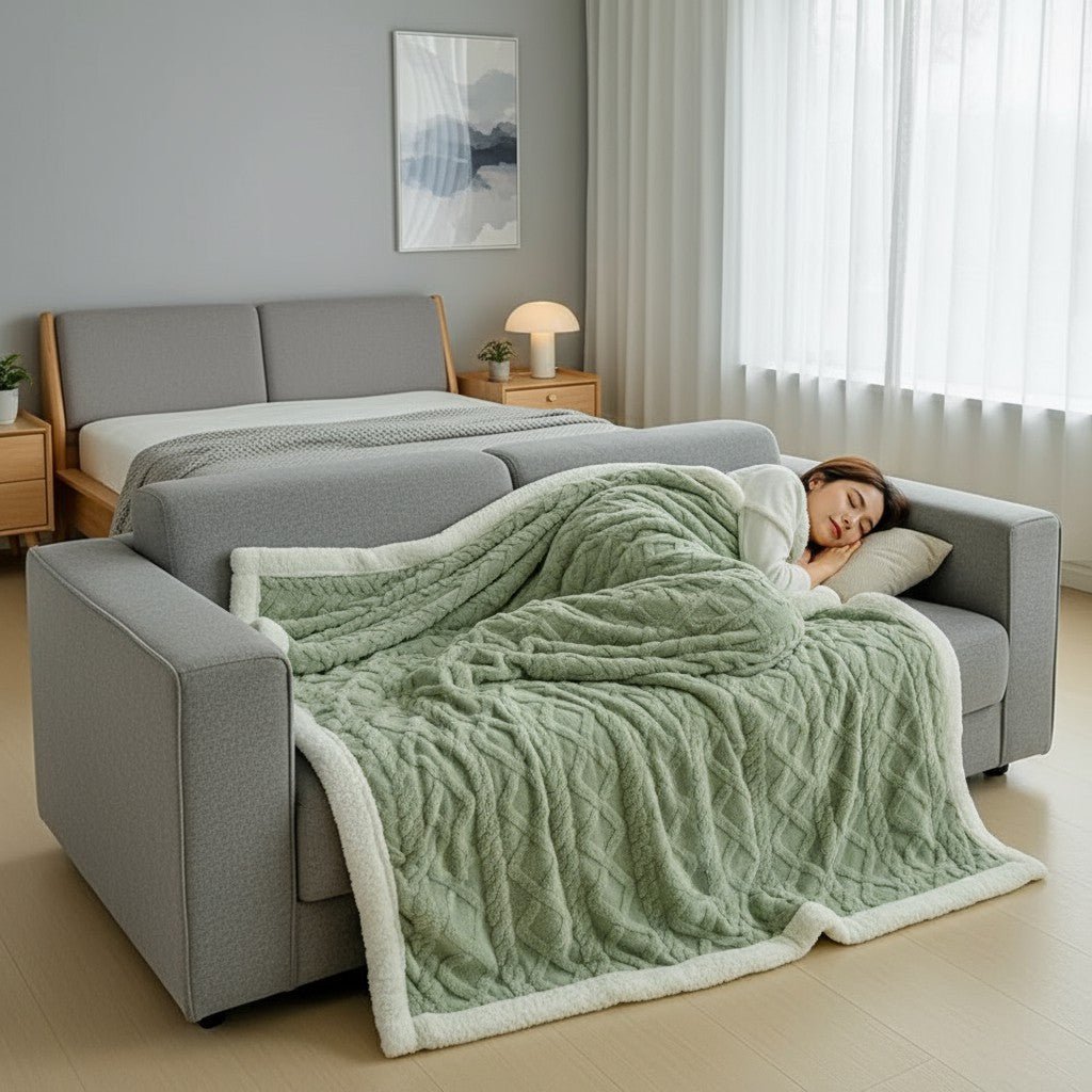 Luxury Plush Flannel Throw Blanket - Storehouse Essentials
