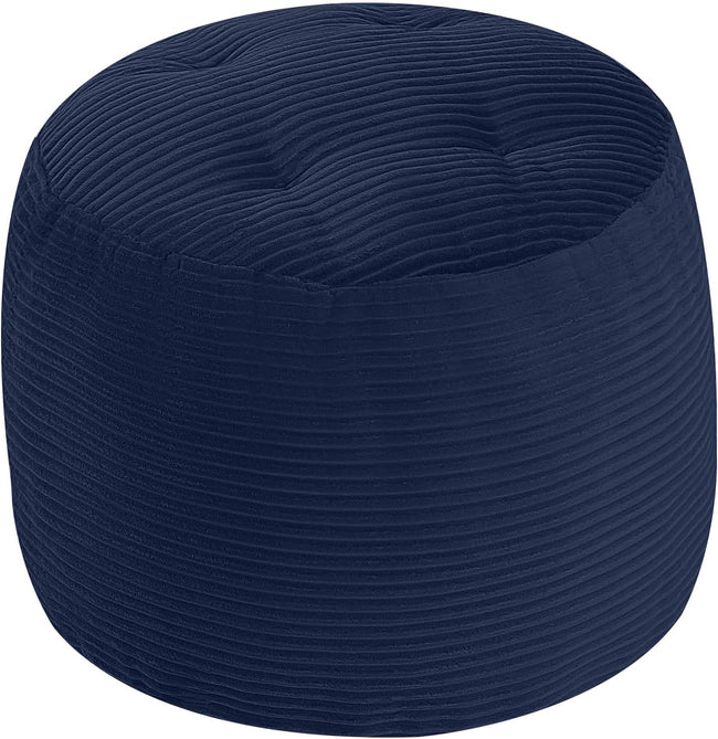 Round Plush Pouf Ottoman, 20
