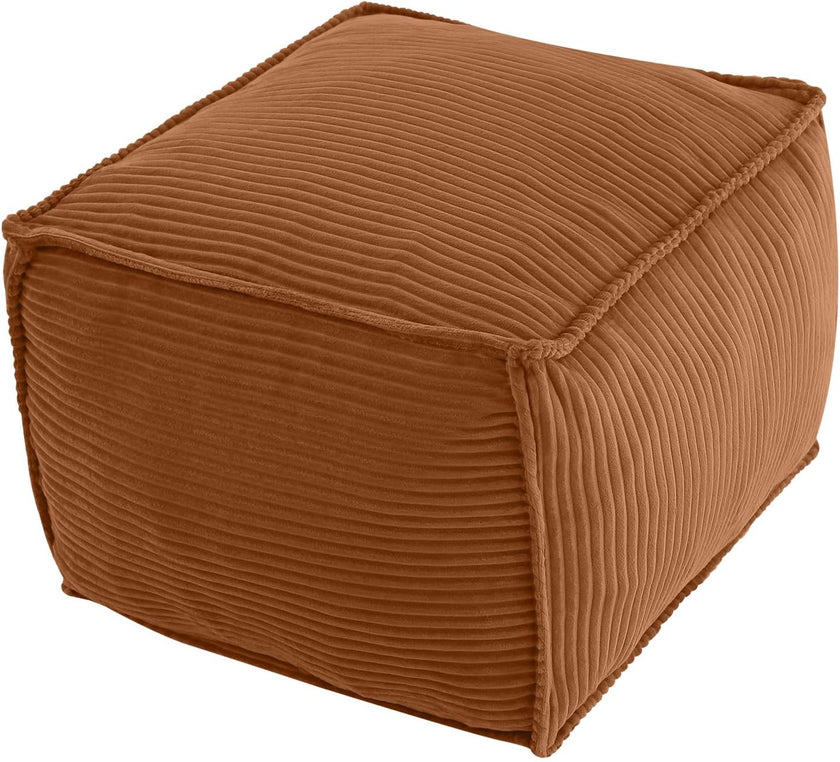 Round Plush Pouf Ottoman, 20
