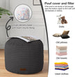 Round Plush Pouf Ottoman, 20