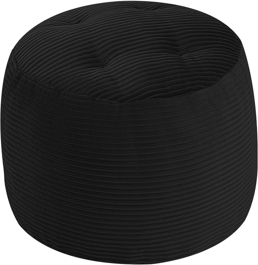 Round Plush Pouf Ottoman, 20
