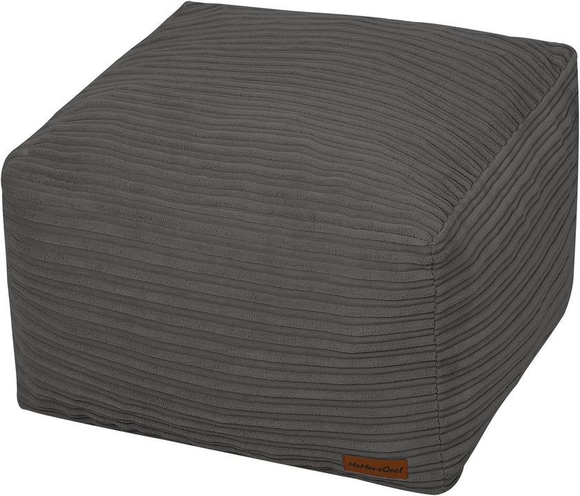 Round Plush Pouf Ottoman, 20