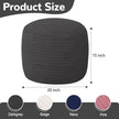 Round Plush Pouf Ottoman, 20