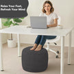Round Plush Pouf Ottoman, 20