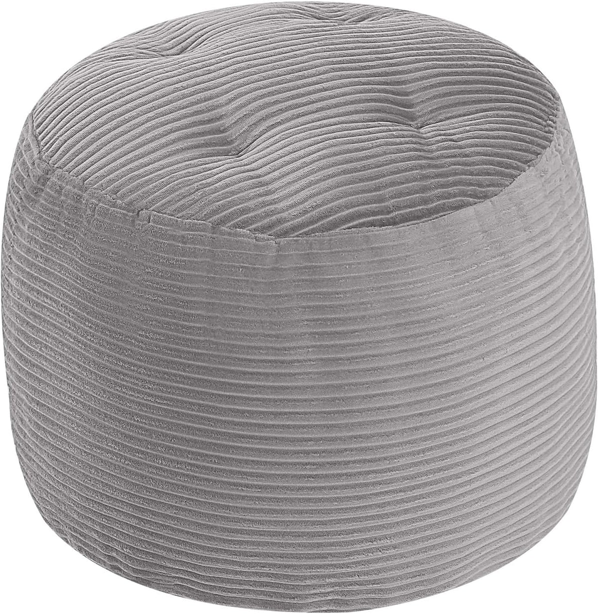 Round Plush Pouf Ottoman, 20