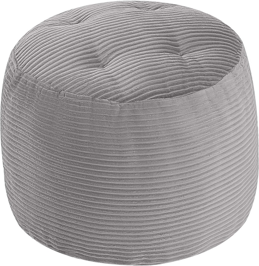 Round Plush Pouf Ottoman, 20