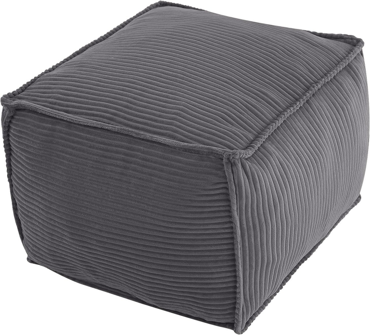 Round Plush Pouf Ottoman, 20