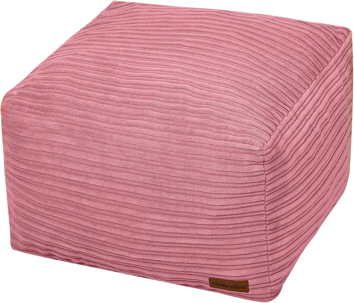 Round Plush Pouf Ottoman, 20
