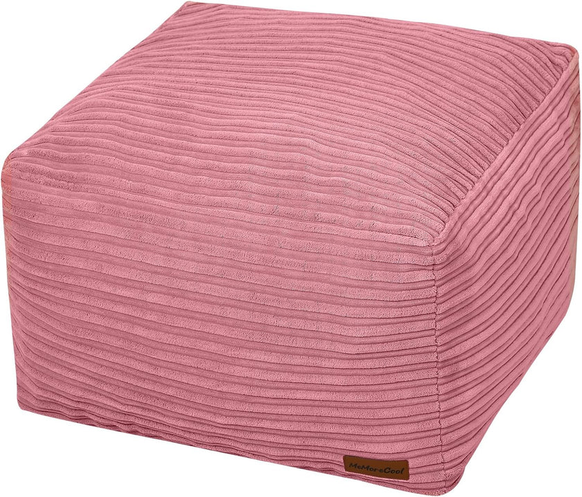 Round Plush Pouf Ottoman, 20