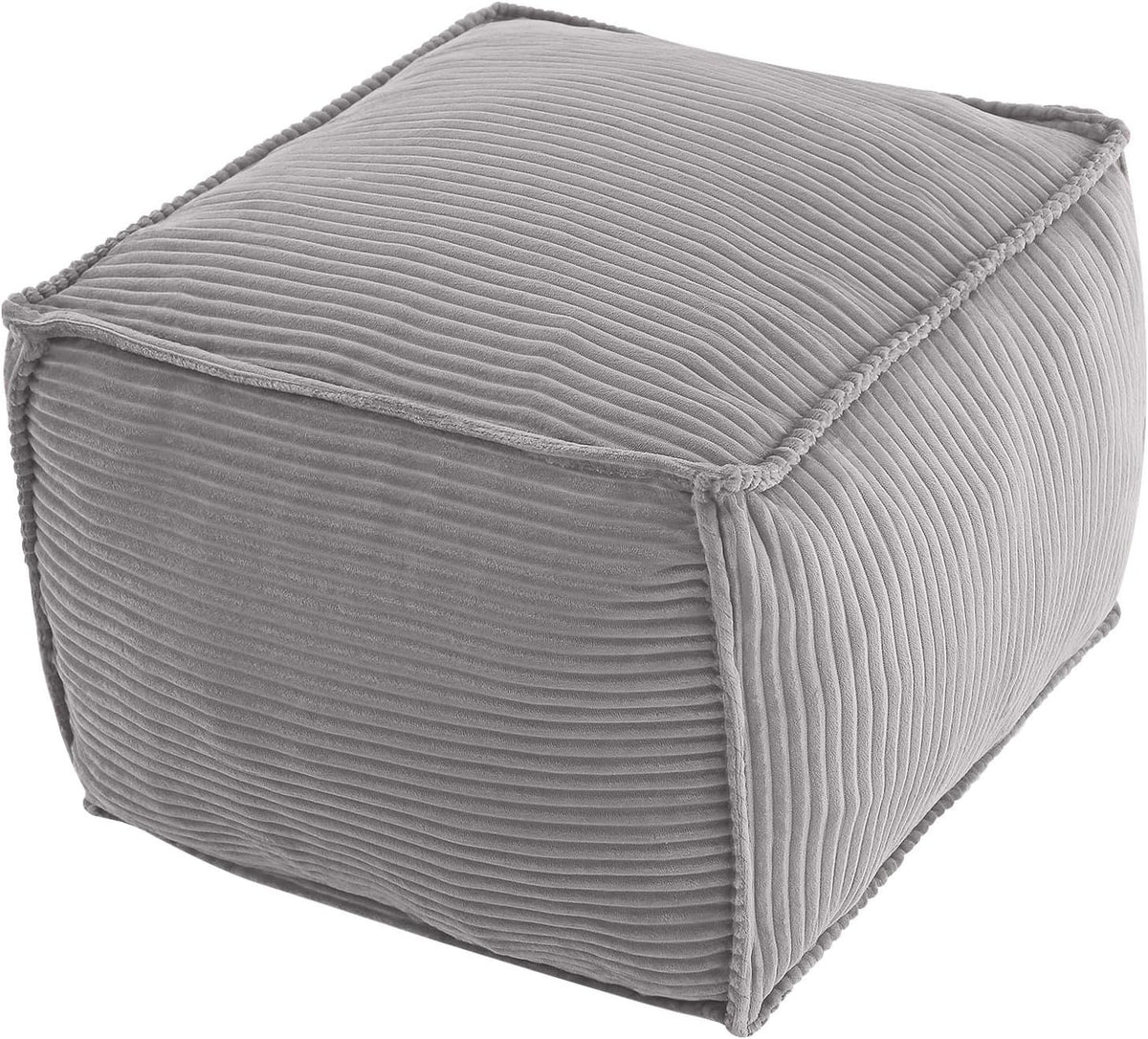 Round Plush Pouf Ottoman, 20