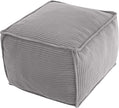 Round Plush Pouf Ottoman, 20