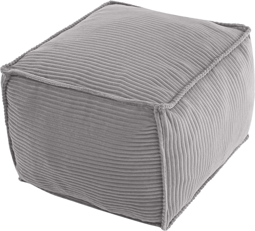 Round Plush Pouf Ottoman, 20