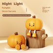 Home Decor Halloween Pumpkin Night Light Cute Soft Silicone Lamp Touch Dimmable Rechargeable Bedside Decor Light Kids Gifts Halloween Decorations - Storehouse Essentials