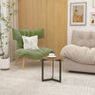 Round Side Table with Metal Frame – Brown - Storehouse Essentials