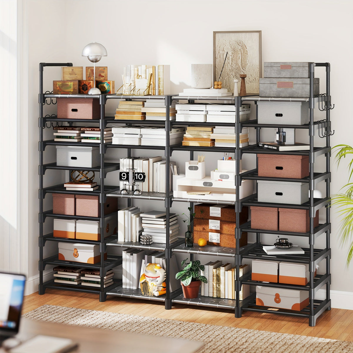 Stackable Shoe Rack & Bookshelf - Storehouse Essentials