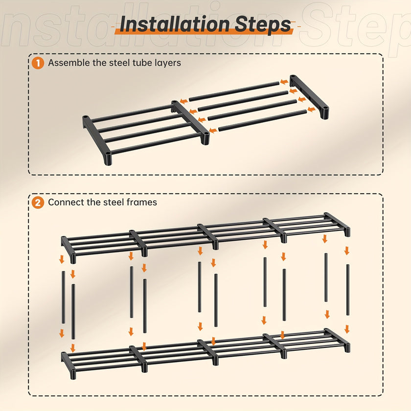 Stackable Shoe Rack & Bookshelf - Storehouse Essentials