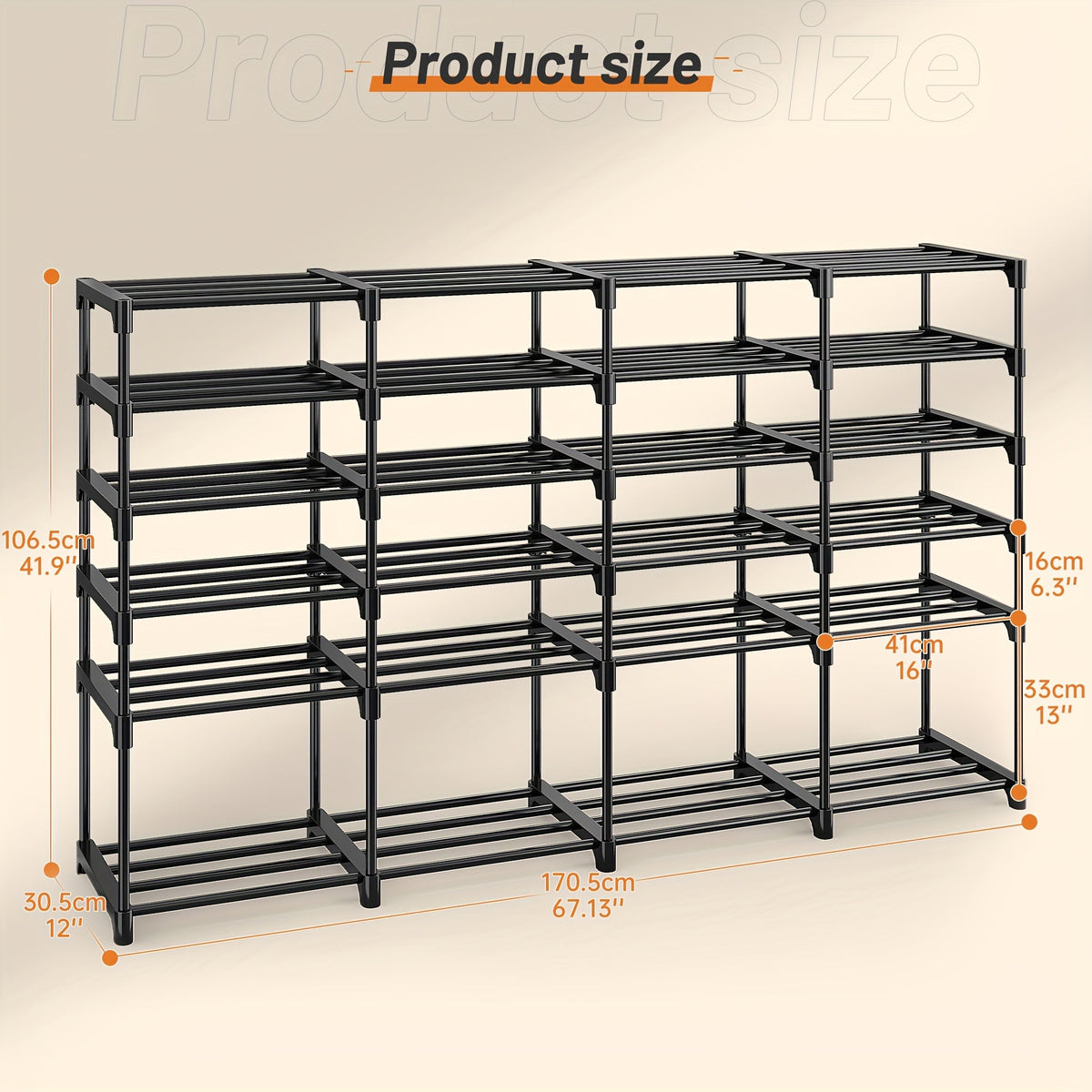Stackable Shoe Rack & Bookshelf - Storehouse Essentials