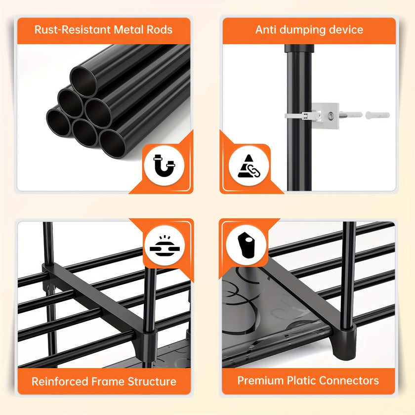 Stackable Shoe Rack & Bookshelf - Storehouse Essentials