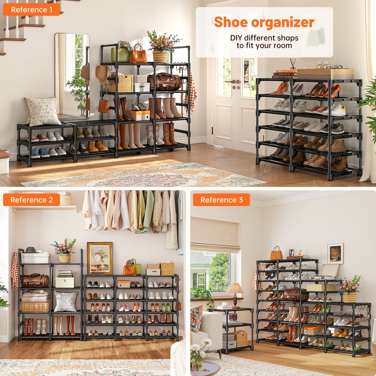 Stackable Shoe Rack & Bookshelf - Storehouse Essentials