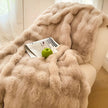 Faux Rabbit Fur Fleece Throw Blanket - Storehouse Essentials