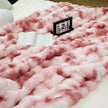 Faux Rabbit Fur Fleece Throw Blanket - Storehouse Essentials