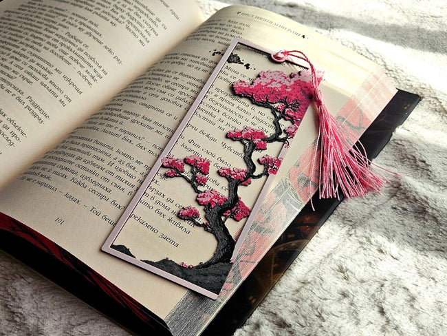 Sakura Framed Bookmark – Cherry Blossom Window Bookmark - Storehouse Essentials
