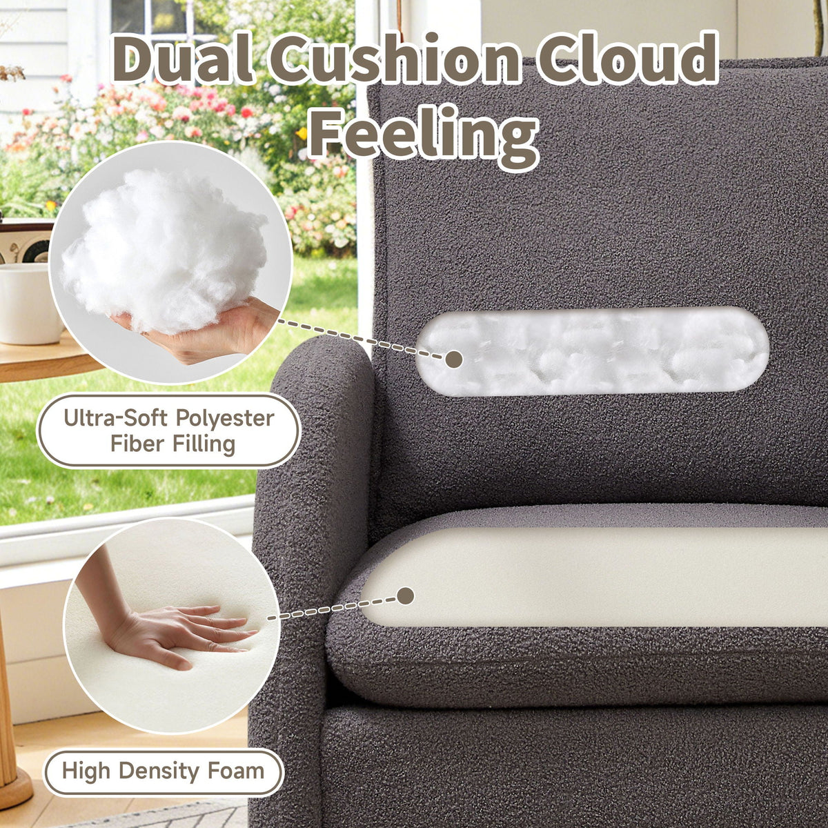 Modern Sherpa Accent Chair - Storehouse Essentials