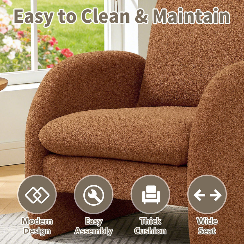 Modern Sherpa Accent Chair - Storehouse Essentials