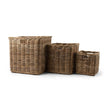 Rattan Square Kubu Storage Baskets - Storehouse Essentials