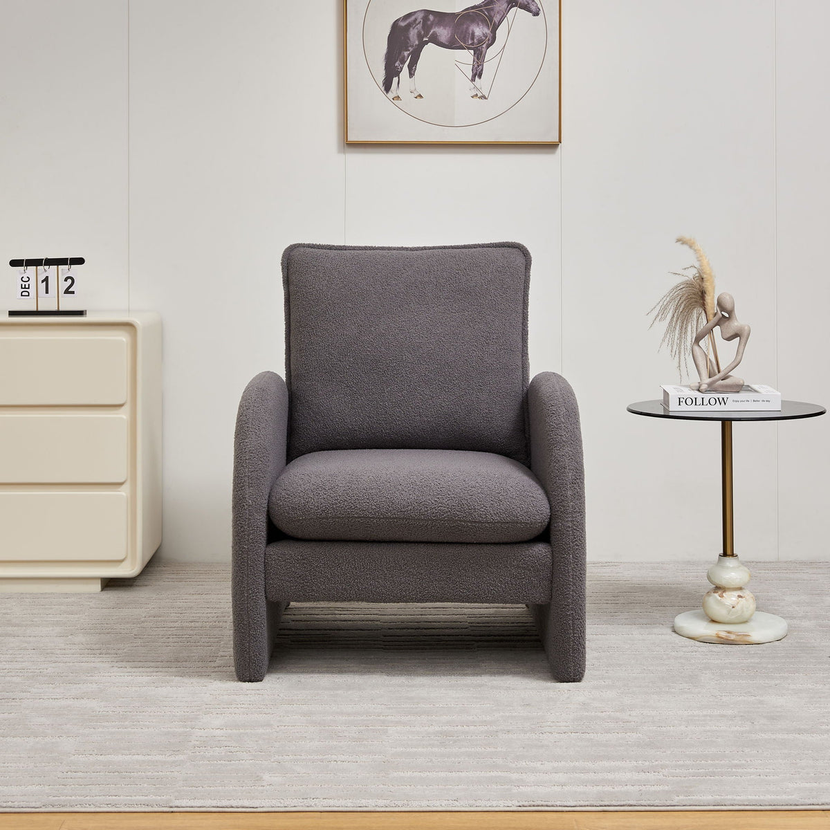 Modern Sherpa Accent Chair - Storehouse Essentials