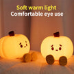 Home Decor Halloween Pumpkin Night Light Cute Soft Silicone Lamp Touch Dimmable Rechargeable Bedside Decor Light Kids Gifts Halloween Decorations - Storehouse Essentials