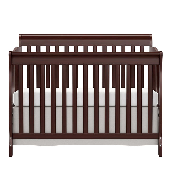 Baby Crib 5 - in - 1 Convertible, Wood Crib Converts to Toddler Bed, Daybed and Full - Size Bed, Non - Toxic Finishes - Storehouse Essentials