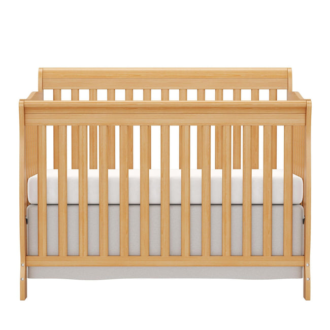 Baby Crib 5 - in - 1 Convertible, Wood Crib Converts to Toddler Bed, Daybed and Full - Size Bed, Non - Toxic Finishes - Storehouse Essentials