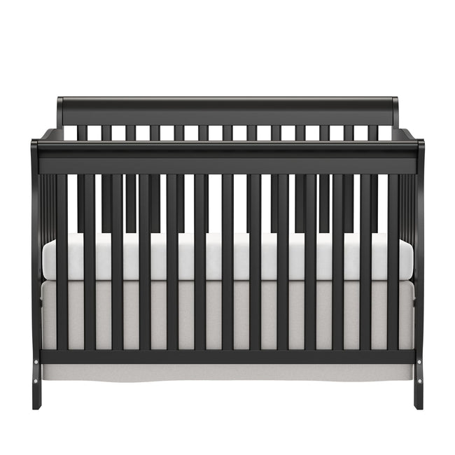 Baby Crib 5 - in - 1 Convertible, Wood Crib Converts to Toddler Bed, Daybed and Full - Size Bed, Non - Toxic Finishes - Storehouse Essentials