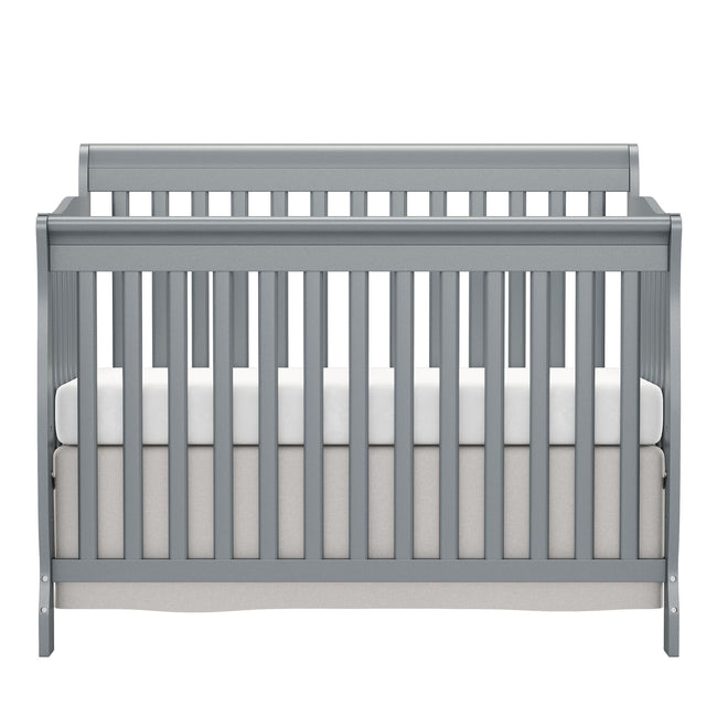 Baby Crib 5 - in - 1 Convertible, Wood Crib Converts to Toddler Bed, Daybed and Full - Size Bed, Non - Toxic Finishes - Storehouse Essentials