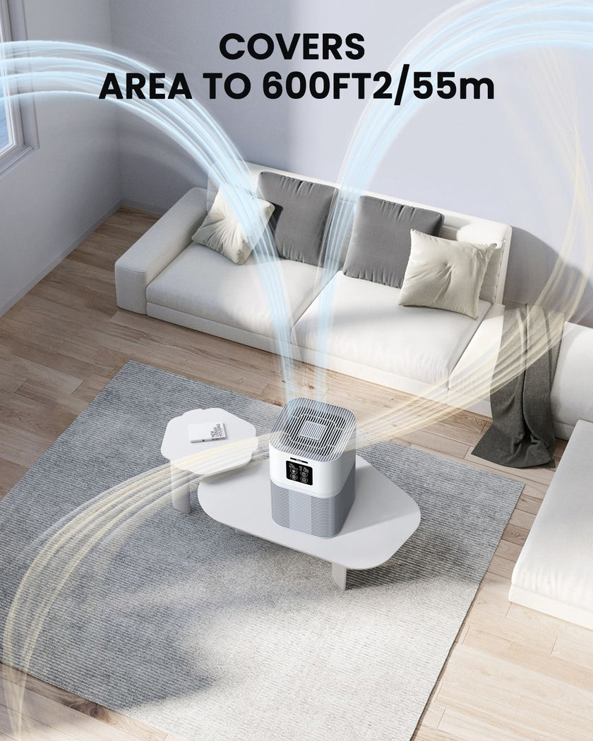 VEWIOR Dual Function Air Purifier with H13 Filters - Odor Eliminator for Home & Office, Includes Aromatherapy Feature - Storehouse Essentials