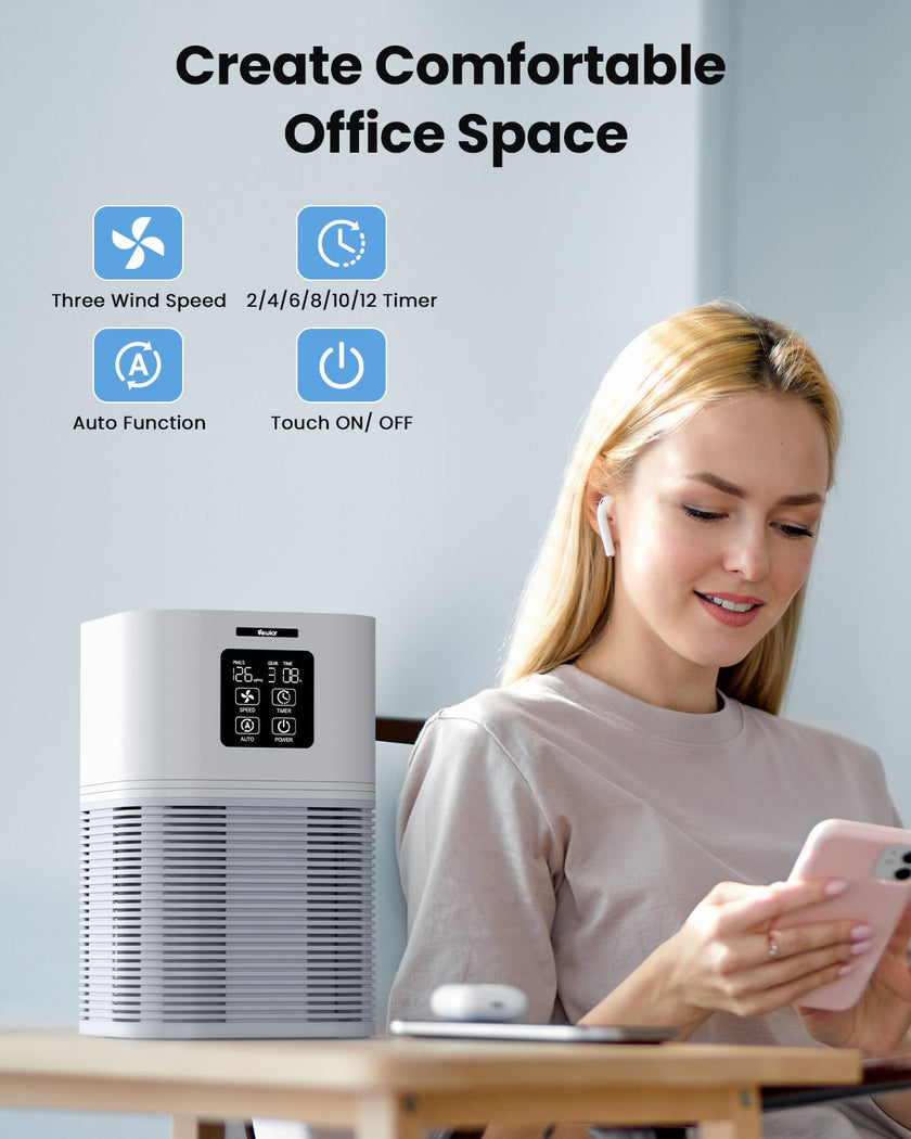 VEWIOR Dual Function Air Purifier with H13 Filters - Odor Eliminator for Home & Office, Includes Aromatherapy Feature - Storehouse Essentials