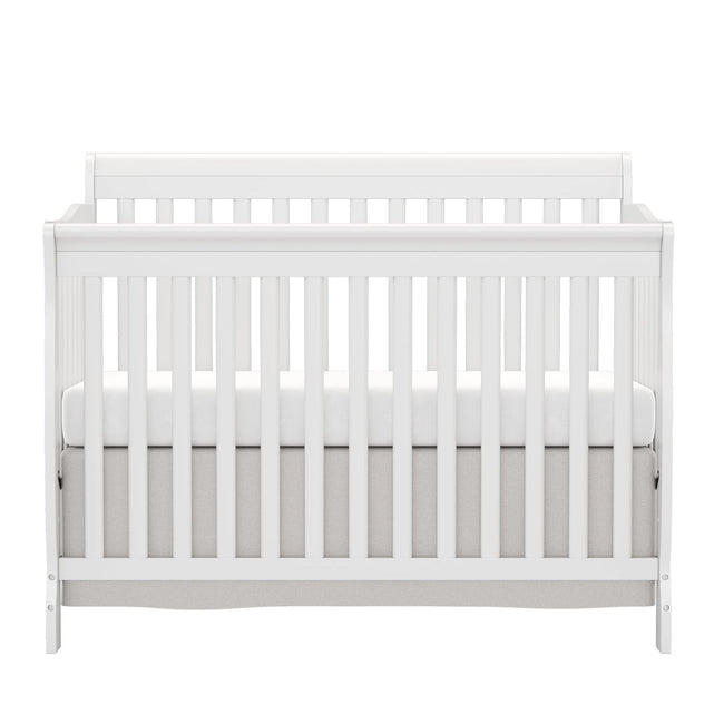 Baby Crib 5 - in - 1 Convertible, Wood Crib Converts to Toddler Bed, Daybed and Full - Size Bed, Non - Toxic Finishes - Storehouse Essentials