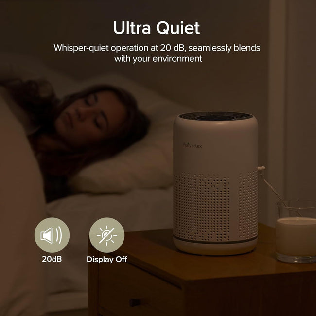 Efficient HEPA Air Purifier AC300 - Ideal for Bedrooms - Removes Smoke and Allergens with Adjustable Settings and Odor Control - Storehouse Essentials